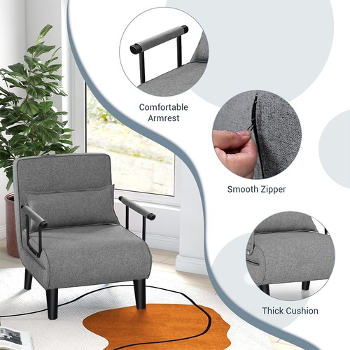Fabric sofa bed sleeper - bed,