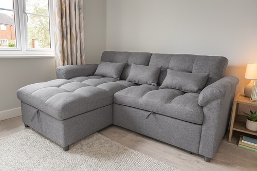 Bubble corner sofa bed grey - bubble,