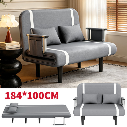 Double fabric sofa bed sleeper - fabric,