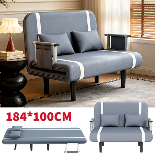 Double fabric sofa - double, sleeper