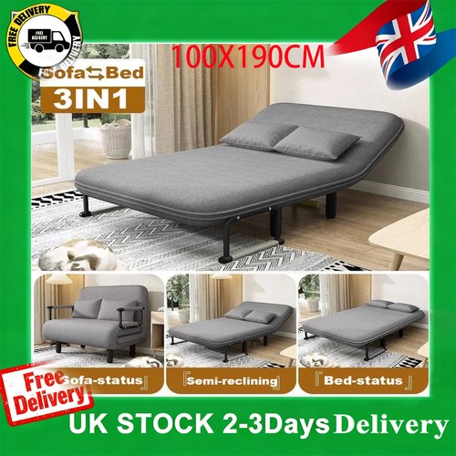 Double fabric sofa bed sleeper - sofa,
