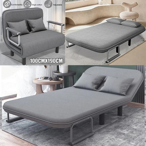 190cm double fabric sofa - double, bed