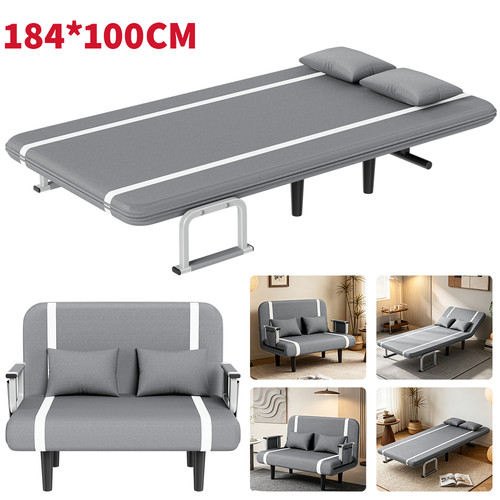 Double fabric sofa bed - double, sleeper