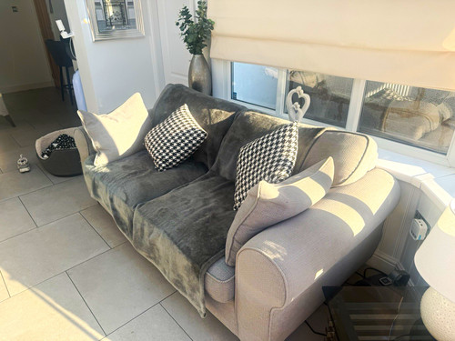 Grey fabric convertible double - grey,