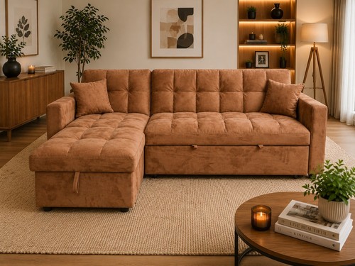 Seater sofa bed - seater, fabric