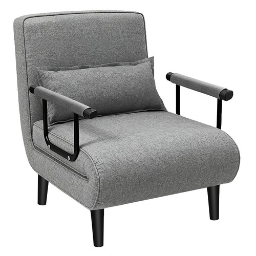 Single fabric sofa bed - single,