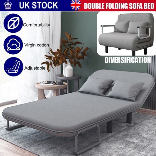 190cm double fabric sofa bed - double,