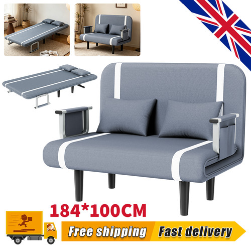 Double fabric sofa - double, sleeper